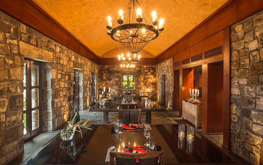 The Gunpowder Room in The Oberoi Beach Resort Mauritius